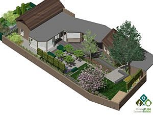 3D tekening tuinontwerp